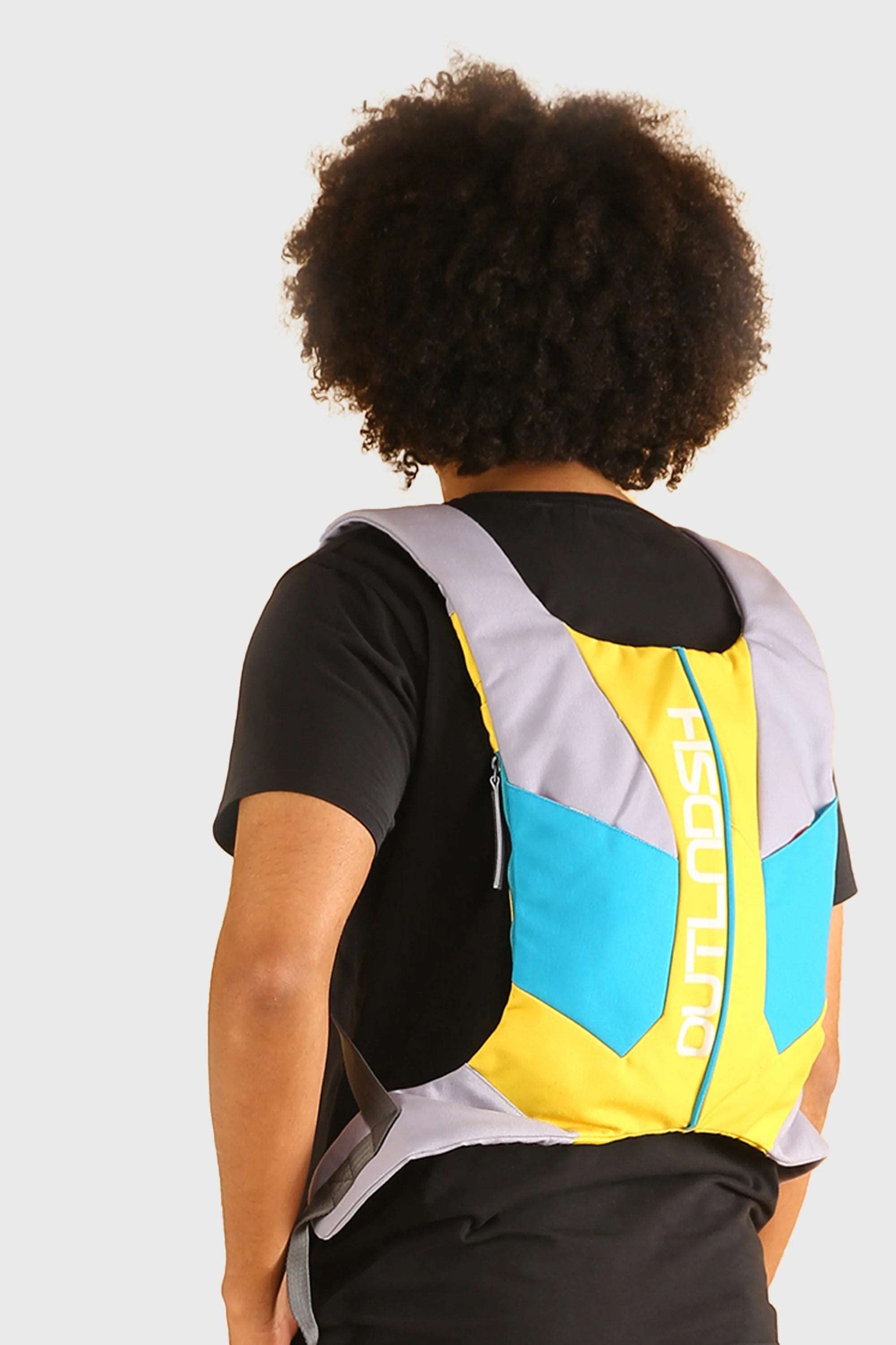 OUTLNDSH Backpack bag yellow color for urban rider 