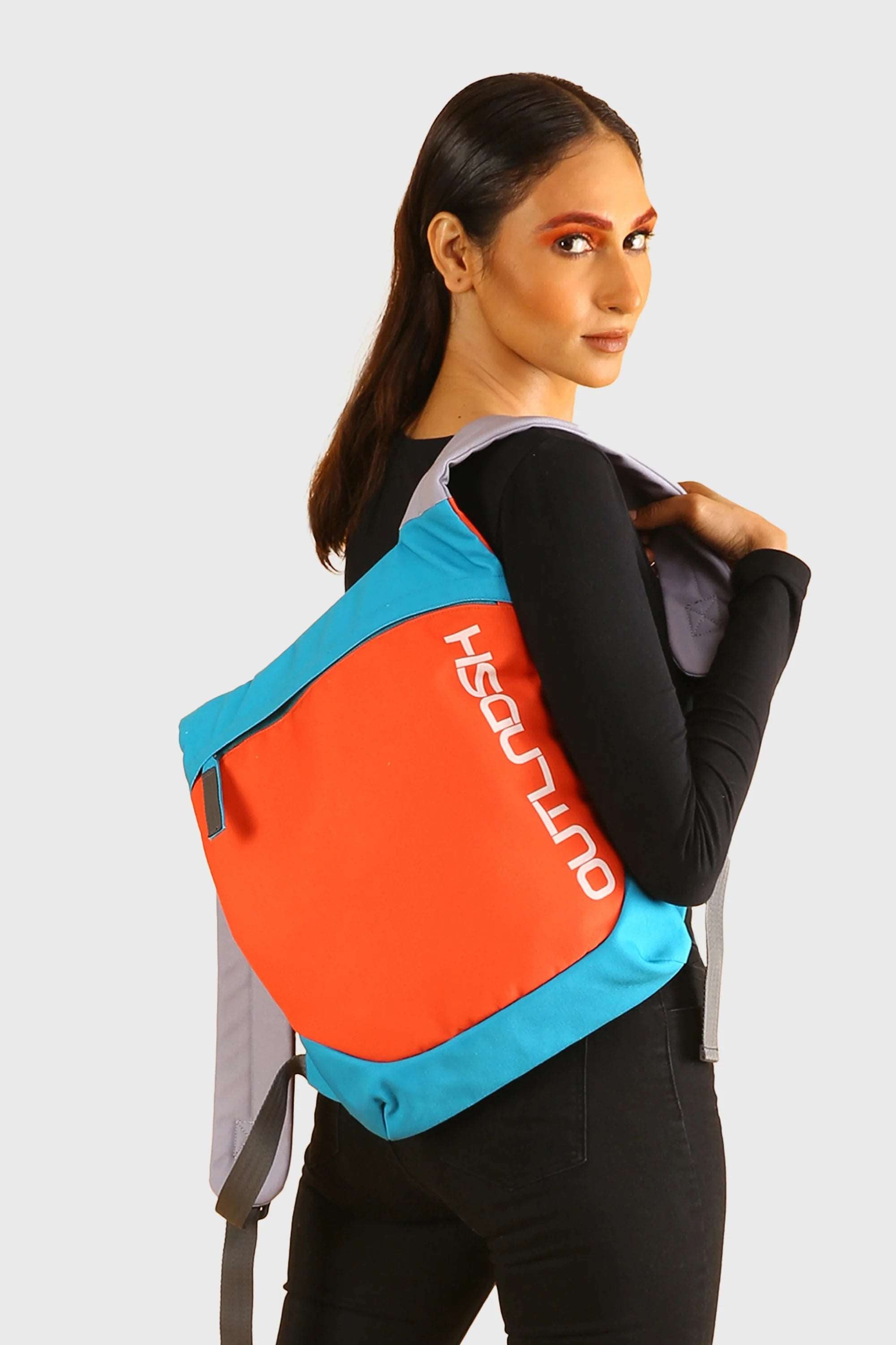 OUTLNDSH Backpack bag orange color sleek urban style