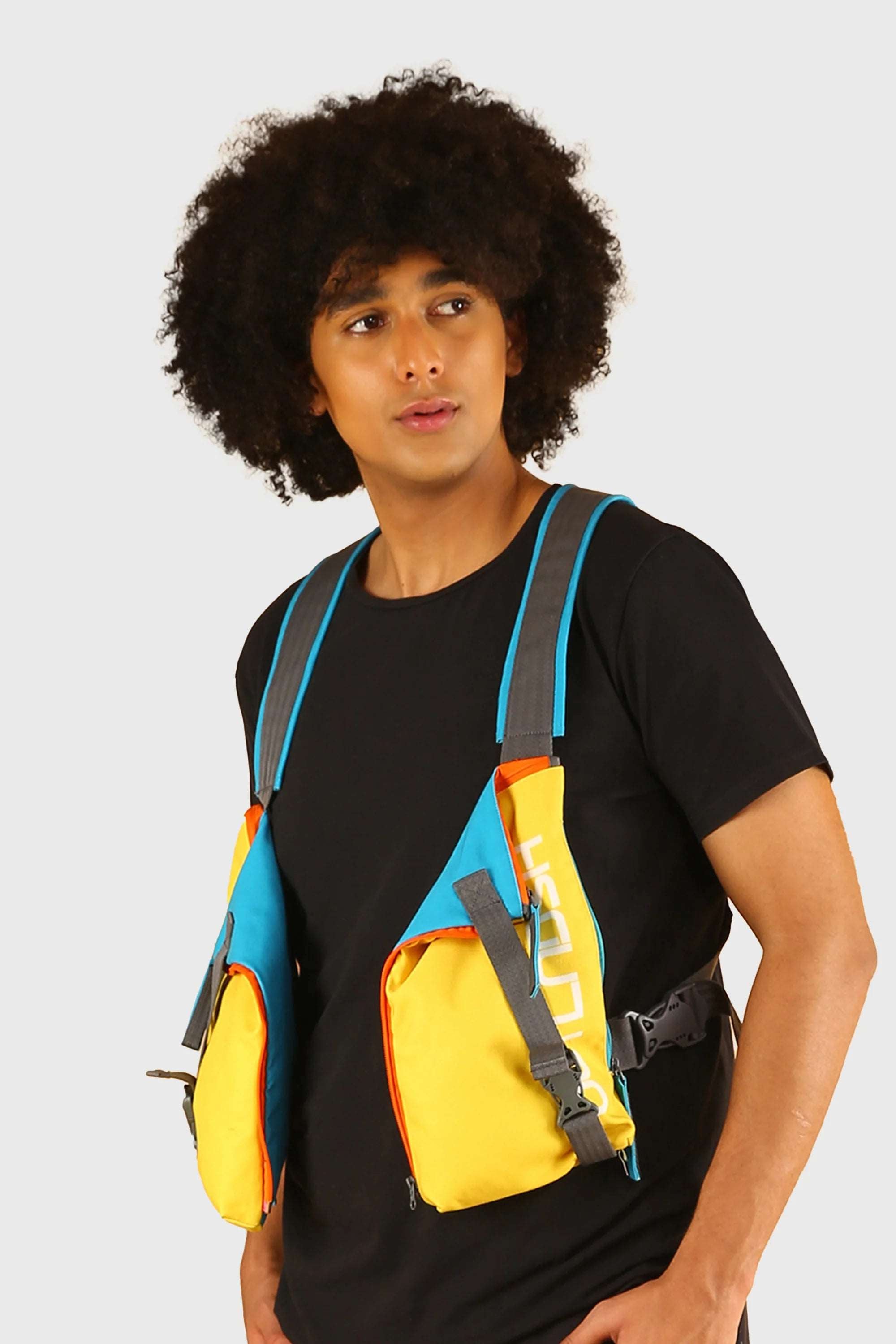 OUTLNDSH Chest Bag plus Crossbody Bag Yellow Color  Street style 